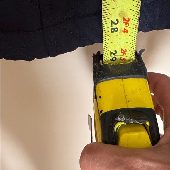 Laundry by Shelli Segal Quilted Puffer Jacket Coat Blue Small Long - Picture 7 of 9